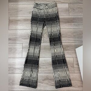 Urban Outfitters Dot Print Flare Pants – Black & White – Size 2
